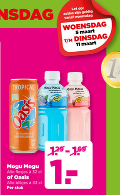  mogu fruitdrank 1 5 11 32 33 let woensdag tropical sorteer oasis zwarte bessensmaak nata co gotta lychee bronwater bewaarmiddelen blikjes stuk 