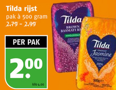  tilda rijst 200 500 pak kilo brown basmati jasmine 