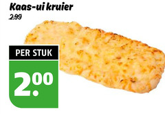  belegd stokbrood kaas ui kruier stuk 2 