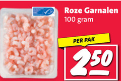  garnalen 100 250 roze pak 