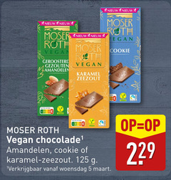  moser roth chocolade 5 geroosterd gezouten amandelen karamel zeezout cookie woensdag 