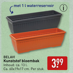  bloembak 1 13 l waterreservoir belavi kunststof inhoud ca. cm stuk 