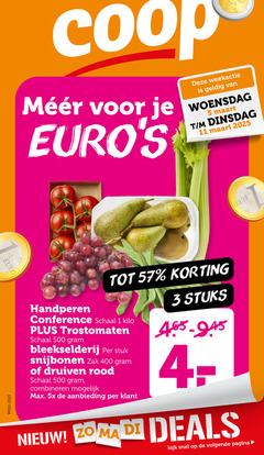  druiven trostomaten bleekselderij snijbonen peren 1 3 5 11 400 500 woensdag handperen conference schaal kilo stuk zak rood combineren 5x aanbieding stuks deals volgende pagina 