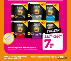  douwe egberts koffiecups 2 6 7 8 10 12 20 aluminium capsules capsule espresso ristretto geuren nespresso lungo decaf original emachines koffiecapsules dozen stuks combineren 5x aanbieding online 40- 