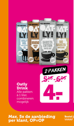  soja melk 1 2 original lys half demi creme drink cacao barista edition totally bio oatly pakken liter combineren 5x aanbieding 