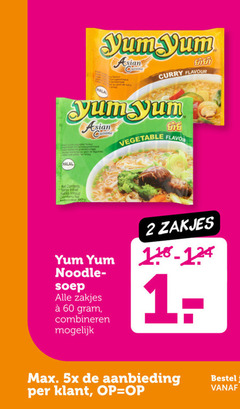  yum noodles 2 60 halal asian cuisine curry flavour vegetable contents inhoud gt soep zakjes combineren 5x aanbieding 