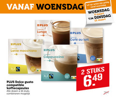  plus huismerk dolce gusto capsules 2 5 11 15 16 woensdag let lungo mcafee lait zocht latte macchiato cappuccino stuks fairtrade compatible koffiecapsules dozen combineren voer score 