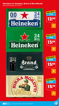  birra moretti heineken 0.0 brand krat bier 3 18 24 30 liter alcohol free pilsener firma wylre limburg neerlandsch bierbrouwerij ricetta alcoholische artikelen nix18 