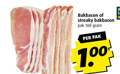  160 bakbacon streaky pak 