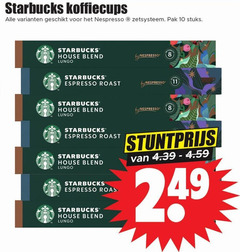  starbucks koffiecups 8 10 11 nespresso pak stuks house blend lungo espresso roast by 