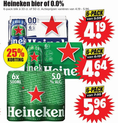  heineken 0.0 blikjes bier 6 25 33 50 150 pack blik varieeren beer orig arke goudgele rakker 6x 500ml koude biertje kou gele oude troost jaar 