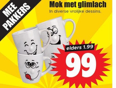  mokken 99 mok glimlach dessins pakkers elders 