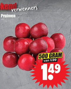  500 verwenners pruimen 