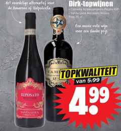  rode wijn alternatief amarone valpolicella santa hamer topwijnen camelia appassimento puglia leila rosso fles volle slanke veneto pina vita 5.99 4 99 