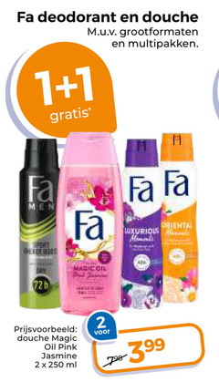  fa deodorant douchegel 1 2 250 douche grootformaten oil multipakken luxurious oriental pink jasmine ml 