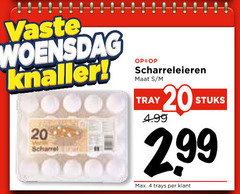  scharreleieren 4 20 vaste woensdag knaller scharrel maat tray stuks trays 