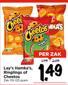  cheetos lays zoutjes nibbit sticks ringlings zak 110-125 