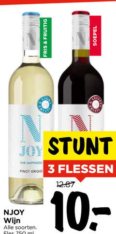  rode wijn witte 3 750 fris fruitig soepel joy happiness pinot grigio njoy soorten fles ml flessen 