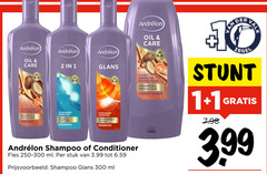  andrelon conditioner shampoo 1 2 10 300 oil care glans pak your week fles ml stuk 3.99 brood leg marula der zegel 