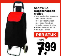  boodschappenwagen 25 go boodschappen trolley verminder sjouwen zware tassen boodschappentrolley belastbaar kilo inhoud liter stuk 