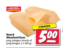  kaasplakken 2 200 500 waarland kaas jong belegen komijn pakken 