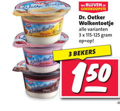  dr oetker toetje 3 150 wolkentoetje vanille aardbei dr. bekers 