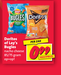  doritos lays zoutjes chips bugles cheese nacho zak feestprijs 