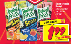  dubbelfrisss fruitdrank 3 10 dubbel frisss ananas mango wear beard boost appel perzik verfrissend bamboo cranberry pakken 1 5 liter feestprijs 