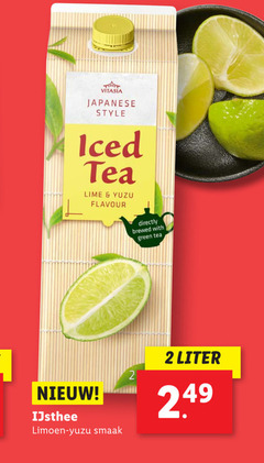  ice tea 2 vitasia japanese style iced lime flavour brewed with green ijsthee limoen liter 