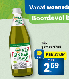  fruitdrank 100 solevita bio ginger shot woensdag boordevol apple lemon 5x 100ml pressed juice stuk 