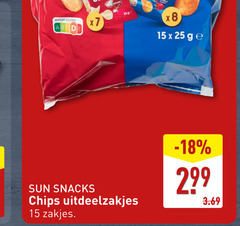  chips 15 25 nutri score naturel ge sun snacks uitdeelzakjes zakjes 