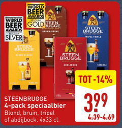  steenbrugge speciaalbieren 4 14 33 world beer awards belgium teen gold belgian abbey brown brune silver steen brugge blond blonde beerkoekjes enriched with pack speciaalbier bruin tripel triple 