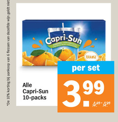  fruitdrank 6 10 flessen dezelfde wijn capri sun kleurstoffen conserveermiddelen orange 