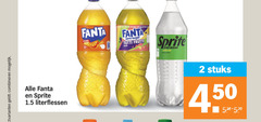  sprite fanta frisdrank 2 450 productvarianten combineren literflessen orange zero sugar tutti frutti taste lime stuks 