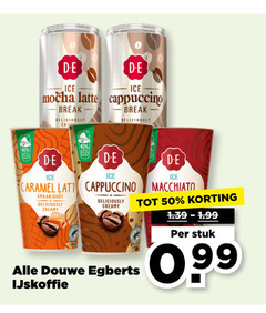  douwe egberts ijskoffie 40 50 ice mocha latte cappuccino break cr less d.e caramel lat creamy macchiato stuk 