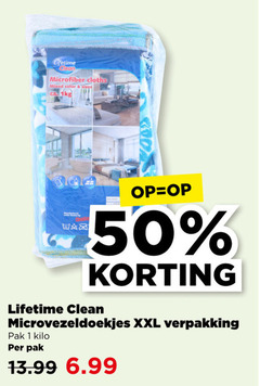  microvezeldoekjes 1 50 lifetime clean microfiber cloths mixed color 1kg xxl pak kilo 