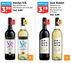  witte wijn rode 2 4 5 23 99 fles hardys australische flessen liter 3.99 jack rabbit chileense italiaanse hard soepel rond droog fris range merlot sauvignon blanc vibrant berry spice californie chardonnay summer fruits california 