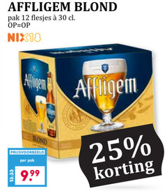  affligem speciaalbieren 12 25 30 blond pak nix18 