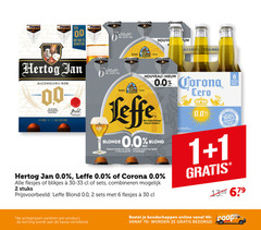  leffe hertog jan corona alcoholvrij bier 1 2 6 30 40 100 00 genieten nouve anno 0.0 verfrissend bittere guard nouveau blonde belge belgisch abdijbier blond nuances vanille toetsen clou kruidnagel blikjes combineren stuks varieeren kassa free bell ingredients online 