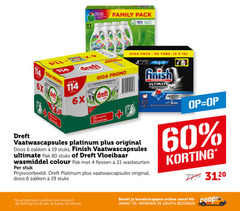  dreft finish vaatwasmiddel wasmiddel 4 5 6 16 19 40 60 80 giga 6x brilliant colours kleuren family pack new protect formula technology tabs capsules powerball ultimate collectie meilleure 2x emballage recyclable vaatwascapsules platinum original doos zakken stuks pak vloeibaar colour flessen wasbeurten stuk varieeren kassa online 