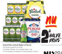  grolsch peroni radler bier speciaalbieren blikjes 2 4 6 50 vruchtensap fris citroen frisse premium pilsner pil zachte meesterschap eee end senza pero italia nastro azzurro 0.0 alcohol free stile italiano qualita roma bottle 330ml halve pils kratten blikken 