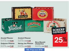  hertog jan amstel gulpener grolsch birra moretti krat bier 24 30 pilsener amsterdam holland moret geprijsd 