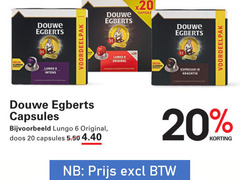  douwe egberts koffiecups 6 8 10 20 aluminium lungo capsule original espresso capsules doos 