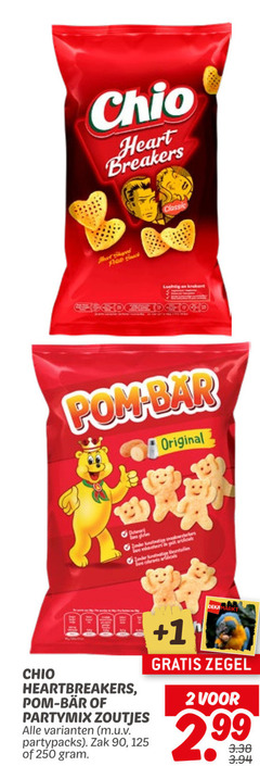  chio zoutjes 2 90 250 heart breakers classic pom bar original garnier 1 heartbreakers bear partymix partypacks zak zegel 