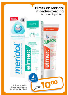  elmex meridol tandpasta 3 nieuwe formule sensitive mondverzorging multipakken original anti caries junior ml 