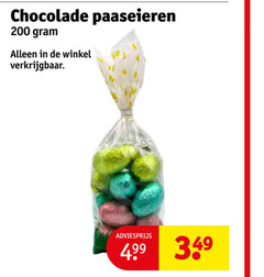  paaseitjes 200 chocolade paaseieren 