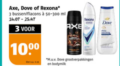  axe dove rexona deodorant 3 1000 bussen ml advanced liter v.a. m.u.v bodymilk 