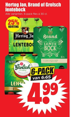  brand grolsch hertog jan lentebokbier 6 25 30 1615 lentebock pack fles lente bock fruitig voorjaarsbier frisser 