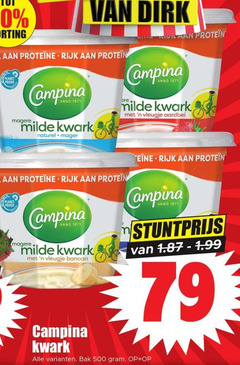  campina kwark 500 rijk planet proof anno milde naturel vleugje aardbei to banaan bak 
