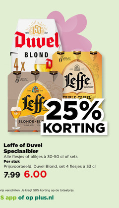 leffe duvel rode wijn speciaalbieren 4 25 33 50 4x blond 6 vel anno triple tripel blonde nuances vanille clos dieren speciaalbier blikjes stuk plus.nl 